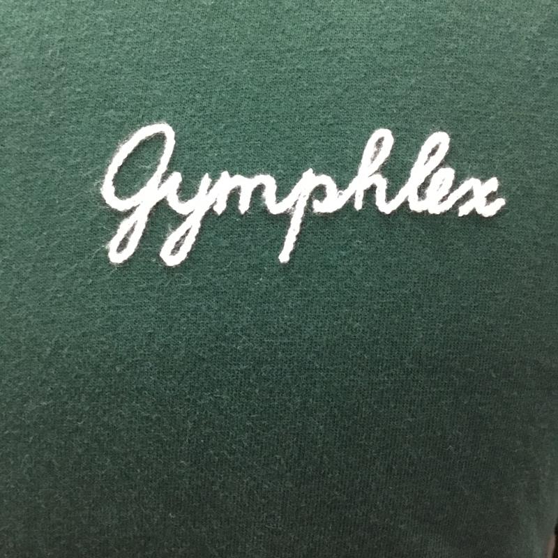 ジムフレックス GYMPHLEX Tシャツ 半袖 17A-HS-002 クルーネック 刺繍 ロゴ、文字 緑 / グリーン /  メンズ USED 古着 中古 10115526