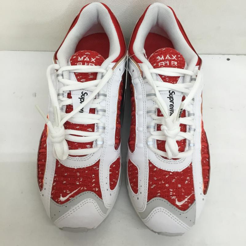 ナイキ NIKE スニーカー スニーカー SUPREME AIR MAX TAILWIND 4/S エアマックス テイルウインド 4 シュプリーム AT3854-100 26.0cm ロゴ、文字 白 / ホワイト / X 赤 / レッド /  メンズ USED 古着 中古 10105697