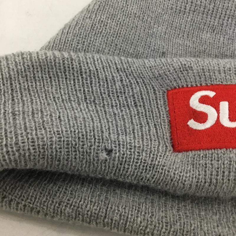 シュプリーム Supreme 帽子 ニット帽 New Era Box Logo Beanie ロゴ、文字 灰 / グレー /  メンズ USED 古着 中古 10146909