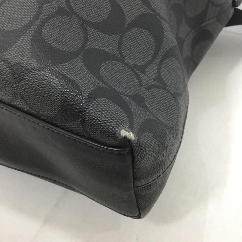 コーチ COACH ショルダーバッグ ショルダーバッグ F78722 シグネチャー ロゴ、文字 黒 / ブラック /  メンズ USED 古着 中古 10133826