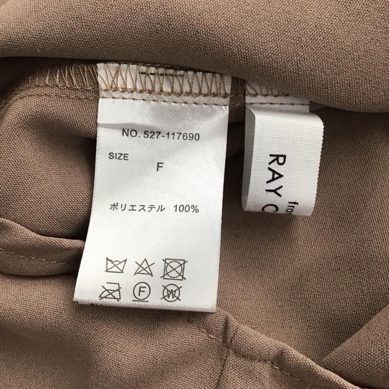 レイカズン Ray Cassin シャツ、ブラウス 長袖 長袖シャツ 無地シャツ ノーカラーシャツ FREE 無地 茶 / ブラウン /  レディース USED 古着 中古 10132652