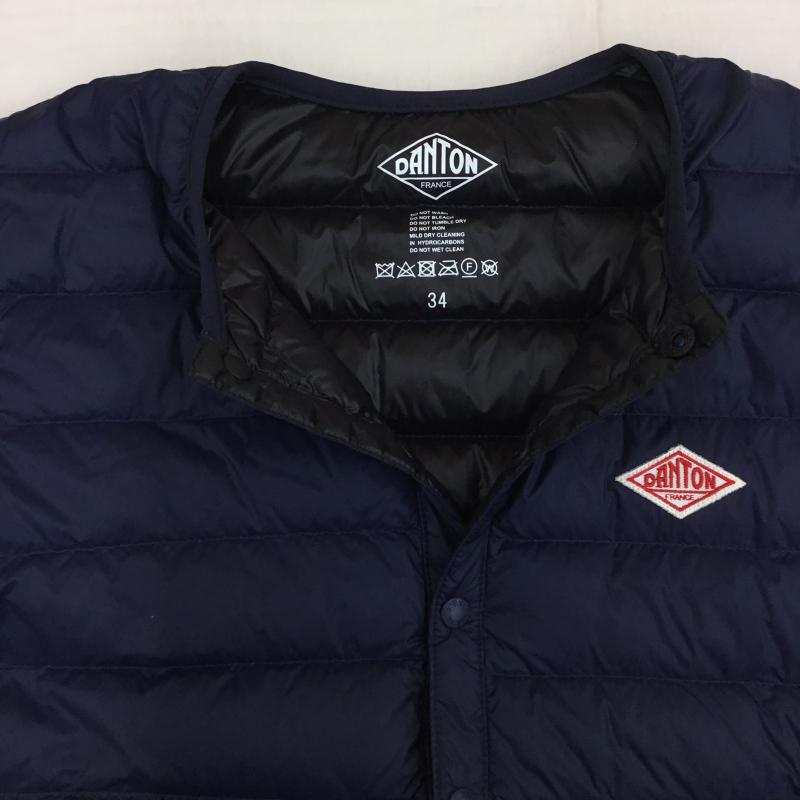 ダントン Danton ジャケット、上着 ジャケット、ブレザー JD-8748 34 無地 紺 / ネイビー /  レディース USED 古着 中古 10140848