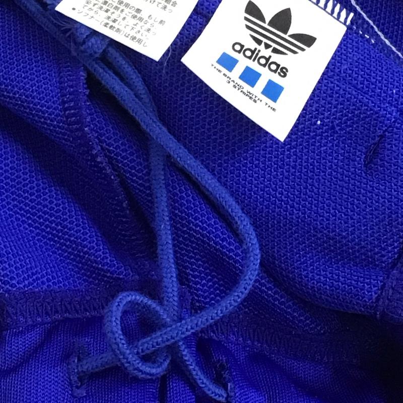 アディダス adidas パンツ ワークパンツ、ペインターパンツ ワイドパンツ カジュアルパンツ ワークパンツ ジャージ 0 ロゴ、文字 青 / ブルー /  メンズ USED 古着 中古 10146478