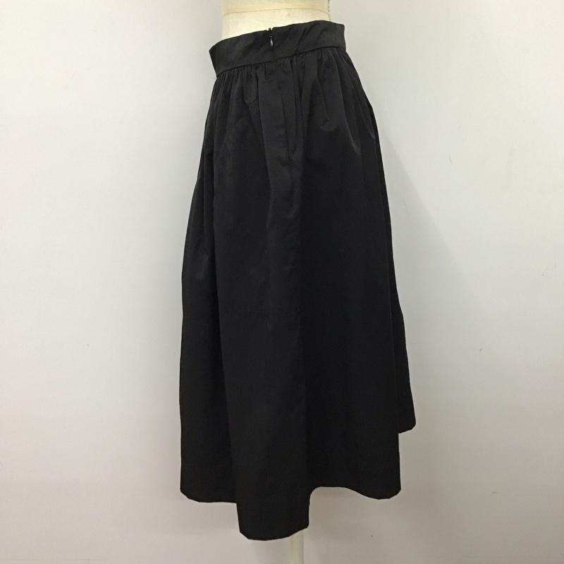 ザラウーマン ZARA WOMAN スカート ひざ丈スカート ひざ丈スカート フレアスカート カジュアルスカート S 無地 黒 / ブラック /  レディース USED 古着 中古 10116424