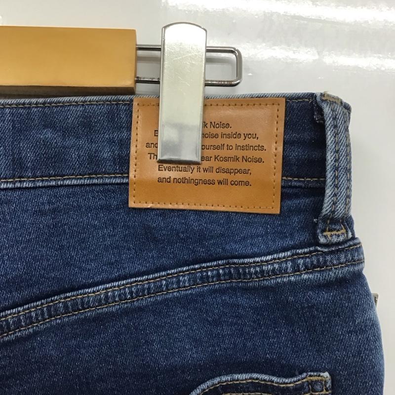 ジーユー GU パンツ デニム、ジーンズ 321-351032 UNDERCOVER スリムダメージジーンズ XL ダメージ加工 青 / ブルー /  メンズ USED 古着 中古 10107060