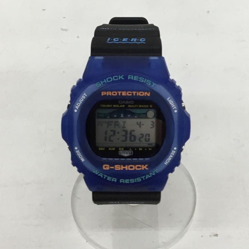 ジーショック G-SHOCK 腕時計 デジタル GWX-5700K ロゴ、文字 黒 / ブラック / X 青 / ブルー /  メンズ USED 古着 中古 10149988