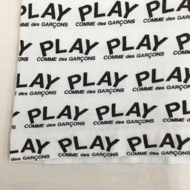プレイコムデギャルソン PLAY COMME des GARCONS Tシャツ 半袖 M 総柄 白 / ホワイト /  メンズ USED 古着 中古 10141209