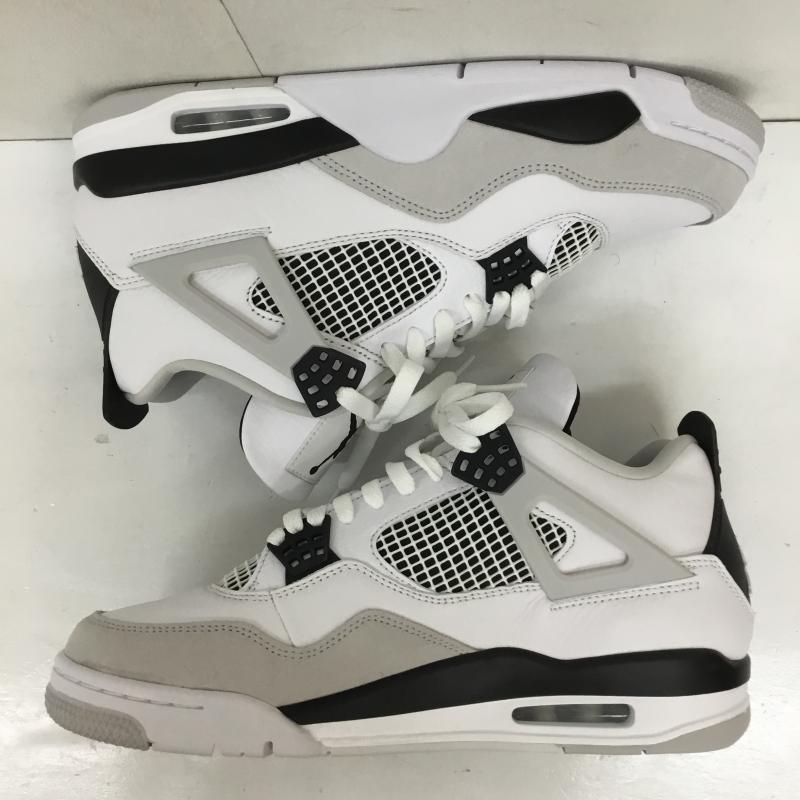 ナイキ NIKE スニーカー スニーカー DH6927-111 Air Jordan 4 Military Black ナイキ エアジョーダン 4 ミリタリー ブラック 28.5cm ロゴ、文字 白 / ホワイト / X 黒 / ブラック /  メンズ USED 古着 中古 10136328