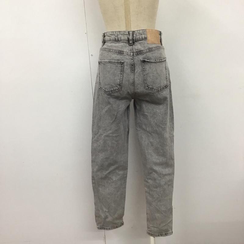 ザラ ZARA パンツ デニム、ジーンズ デニムパンツ ストレートパンツ スリムパンツ カジュアルパンツ 34 無地 黒 / ブラック /  レディース USED 古着 中古 10109245