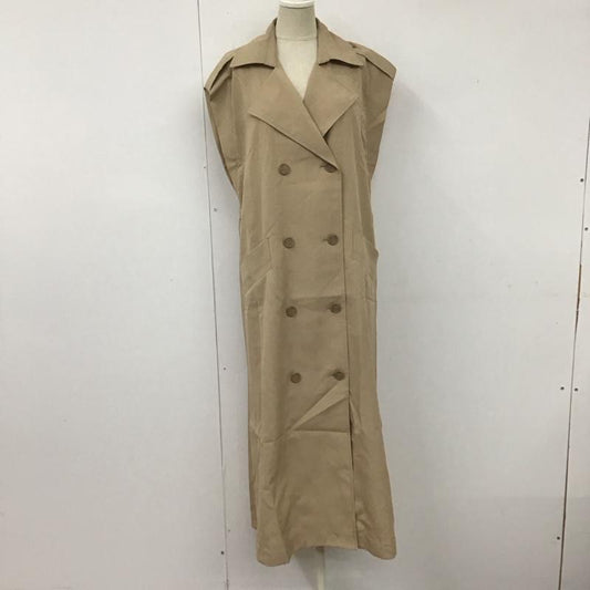 ジーナシス JEANASIS ベスト ベスト JS071451CF ジレベスト FREE 無地 ベージュ / ベージュ /  レディース USED 古着 中古 10111435