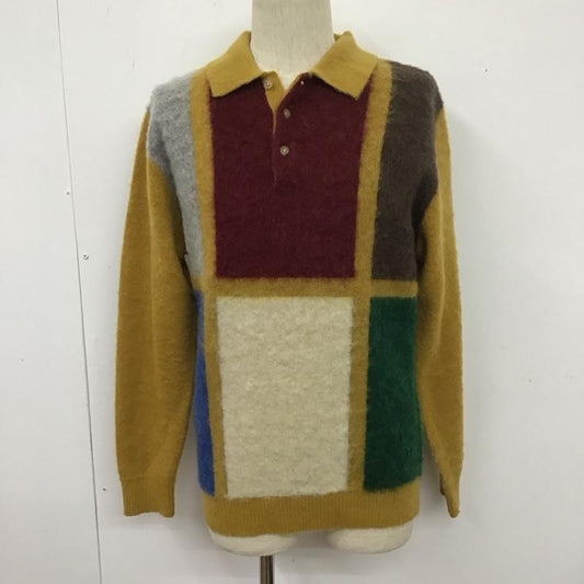 ビームスプラス BEAMS + ニット、セーター 長袖 モヘヤ M 無地 マスタード / マスタード / X 茶 / ブラウン / X 緑 / グリーン / X えんじ / ワインレッド / X 青 / ブルー / X 灰 / グレー / X 白 / ホワイト /  メンズ USED 古着 中古 10111780