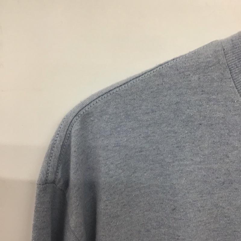 パタゴニア patagonia Tシャツ 長袖 L プリント X ロゴ、文字 水色 / ライトブルー /  メンズ USED 古着 中古 10143314