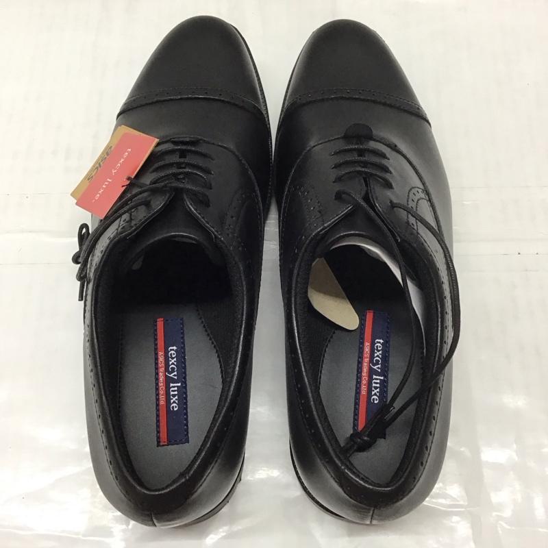 アシックス ASICS 革靴 革靴 TU-7774 texcy luxe ストレートチップ 箱有 26cm 26.0cm 無地 黒 / ブラック /  メンズ USED 古着 中古 10111757