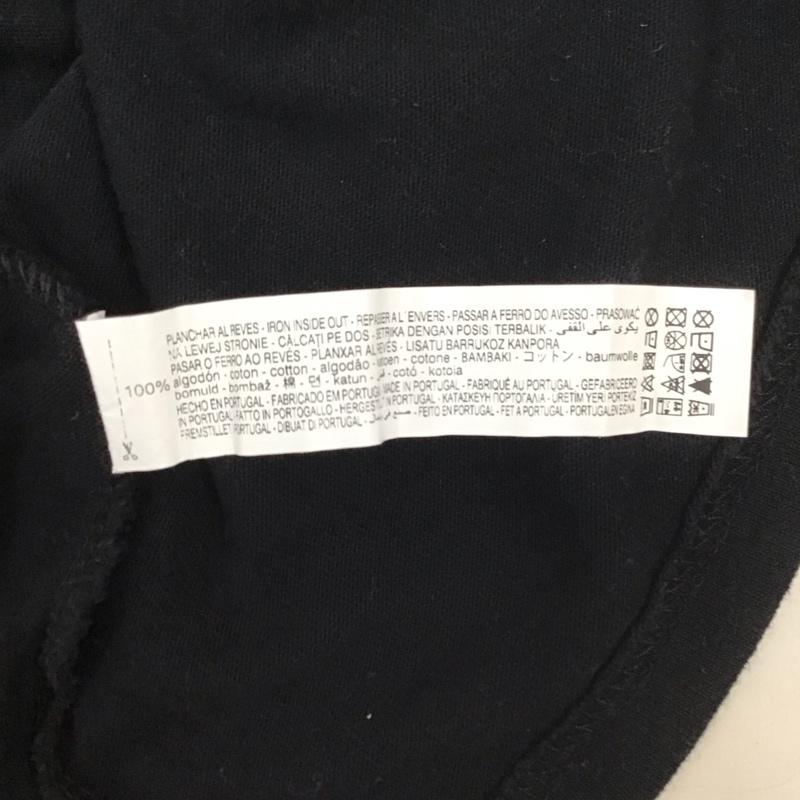 ザラ ZARA Tシャツ 半袖 半袖カットソー プリントTシャツ クルーネックカットソー L プリント 黒 / ブラック /  メンズ USED 古着 中古 10113199