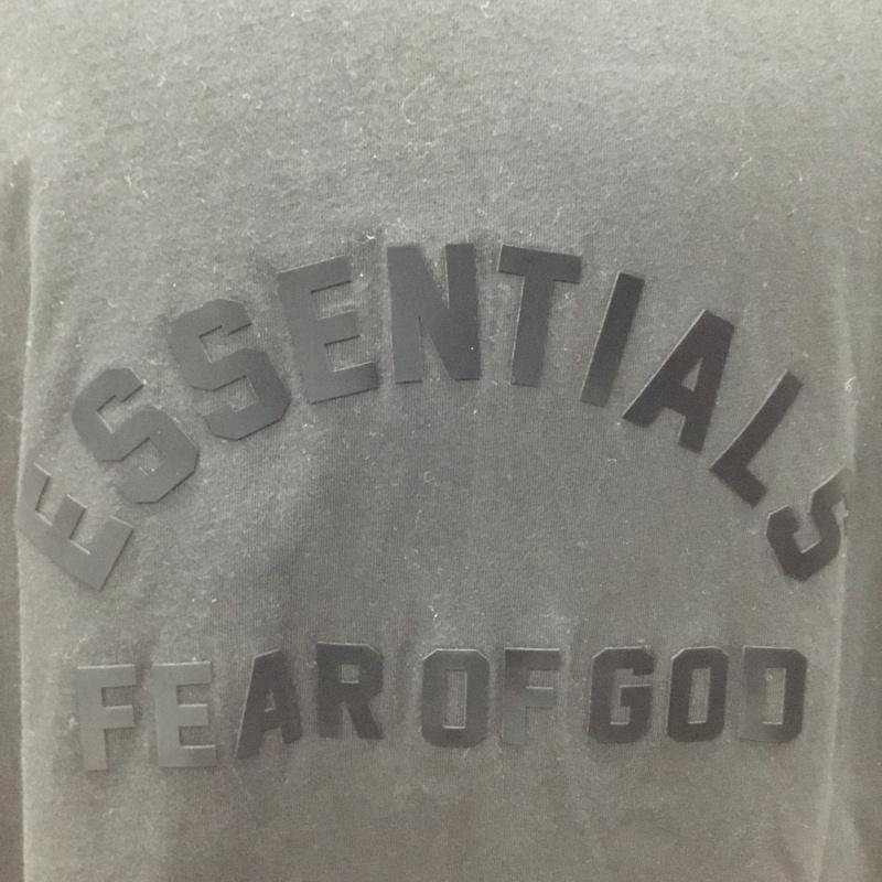 エッセンシャルズ ESSENTIALS カットソー 半袖 半袖カットソー プリントTシャツ タートルネックカットソー M ロゴ、文字 黒 / ブラック /  メンズ USED 古着 中古 10120451