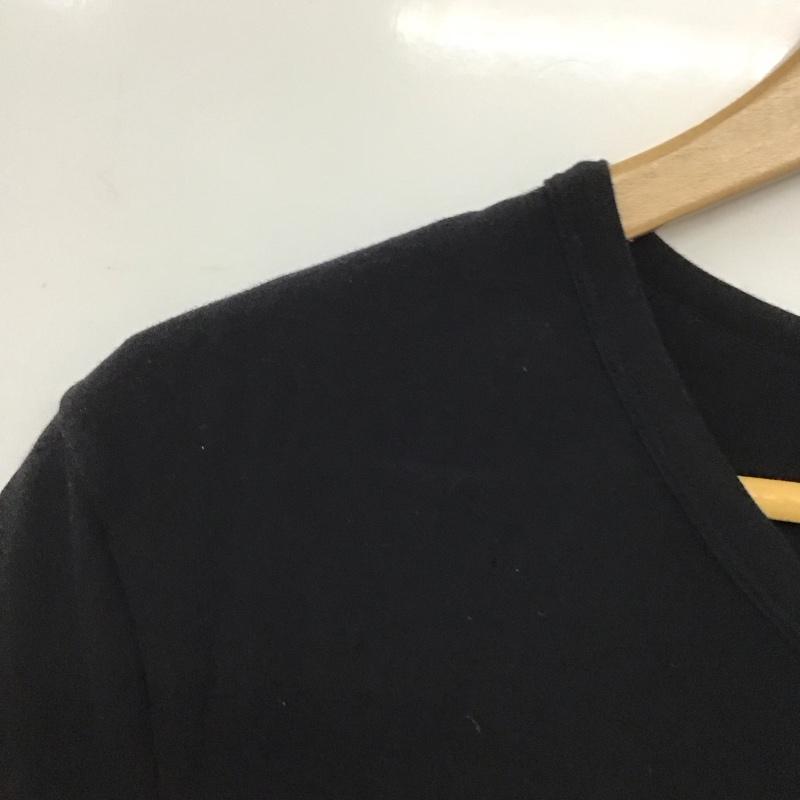 エンポリオアルマーニ EMPORIO ARMANI Tシャツ 半袖 半袖カットソー プリントTシャツ Vネックカットソー M ロゴ、文字 黒 / ブラック /  メンズ USED 古着 中古 10132300
