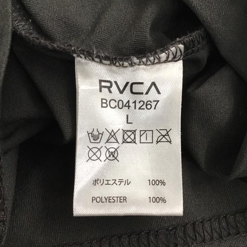 ルーカ RVCA カットソー 半袖 半袖カットソー プリントTシャツ クルーネックカットソー L ロゴ、文字 黒 / ブラック /  メンズ USED 古着 中古 10132824