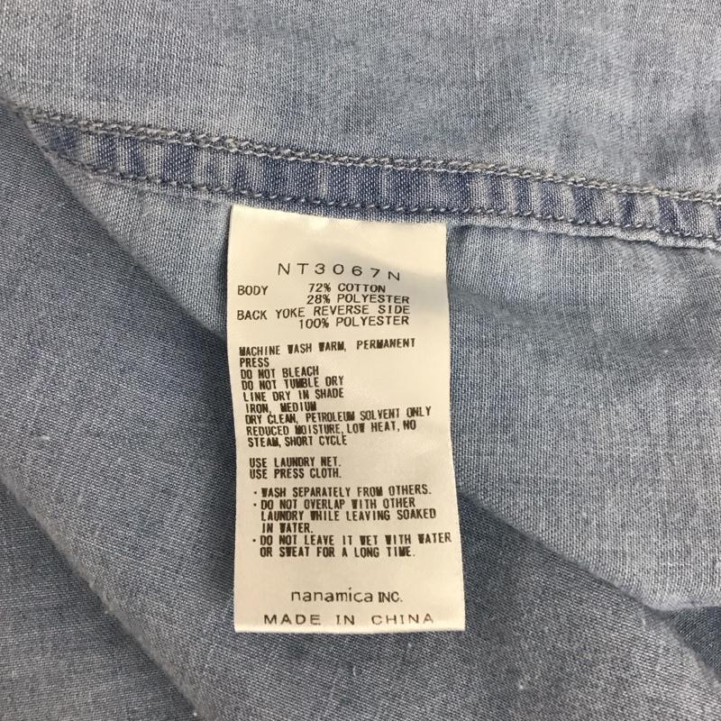 ザ ノースフェイス パープルレーベル THE NORTH FACE PURPLE LABEL シャツ、ブラウス 長袖 nt3067n LightDenimBDShirt 長袖デニムシャツ M 無地 インディゴ / インディゴ /  メンズ USED 古着 中古 10129660