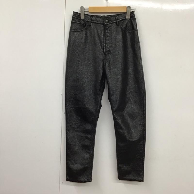 ジーナシス JEANASIS ボトムス ボトムス JS050174AD エナメルコーティングパンツ フェイクレザー FREE 無地 黒 / ブラック /  レディース USED 古着 中古 10131086