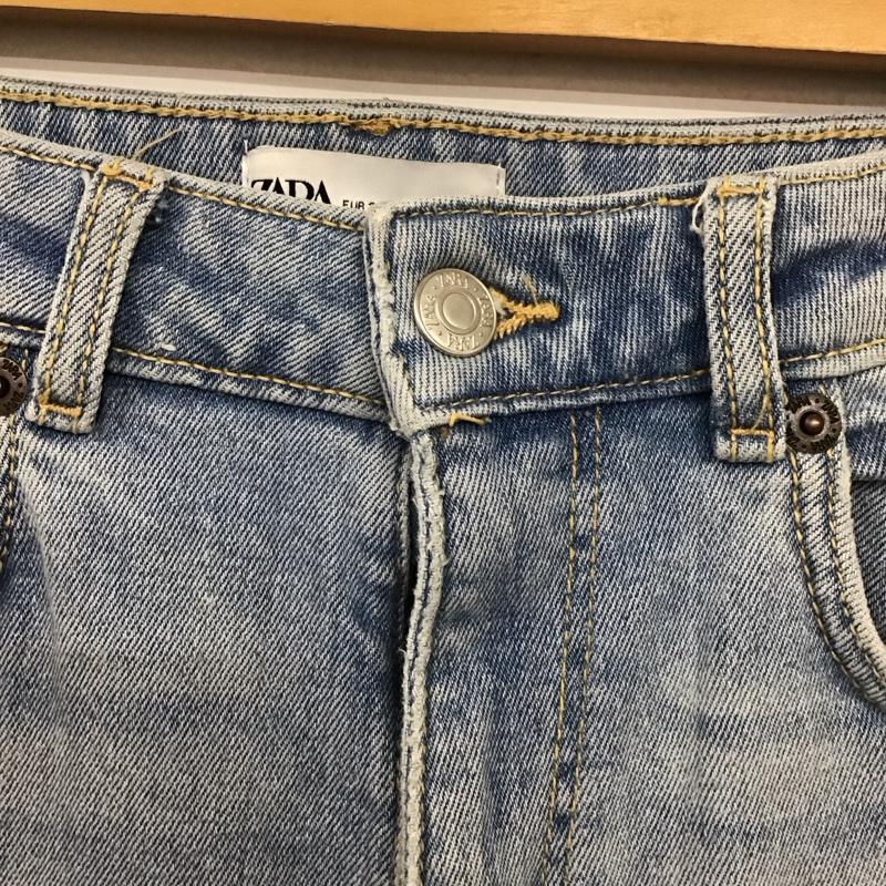 ザラ ZARA パンツ デニム、ジーンズ 38インチ 無地 水色 / ライトブルー /  レディース USED 古着 中古 10114149
