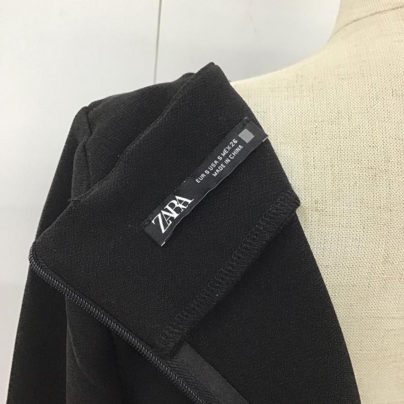 ザラ ZARA ワンピース ロングスカート 2712 628 800 長袖 スリット S 無地 黒 / ブラック /  レディース USED 古着 中古 10119615