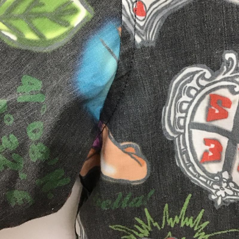 エスワイサーティトゥバイスィートイヤーズ SY32 by SWEET YEARS シャツ、ブラウス 半袖 半袖シャツ プリントシャツ ポケットシャツ XXL プリント 黒 / ブラック /  メンズ USED 古着 中古 10137131