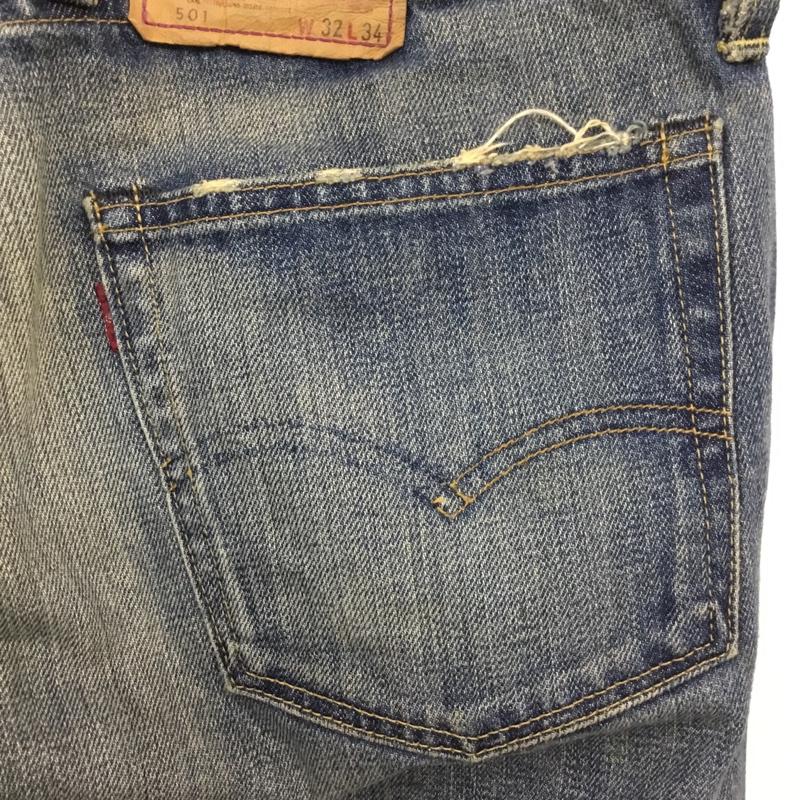 リーバイストラウスアンドコー Levi Strauss & co. パンツ デニム、ジーンズ デニムパンツ ストレートパンツ 2005年 日本製 71 501 32インチ 無地 インディゴ / インディゴ /  メンズ USED 古着 中古 10110012