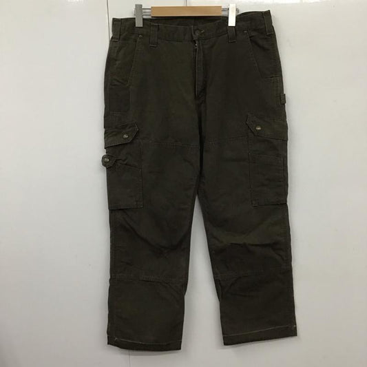 カーハート Carhartt パンツ ワークパンツ、ペインターパンツ 36インチ 無地 茶 / ブラウン /  メンズ USED 古着 中古 10131925