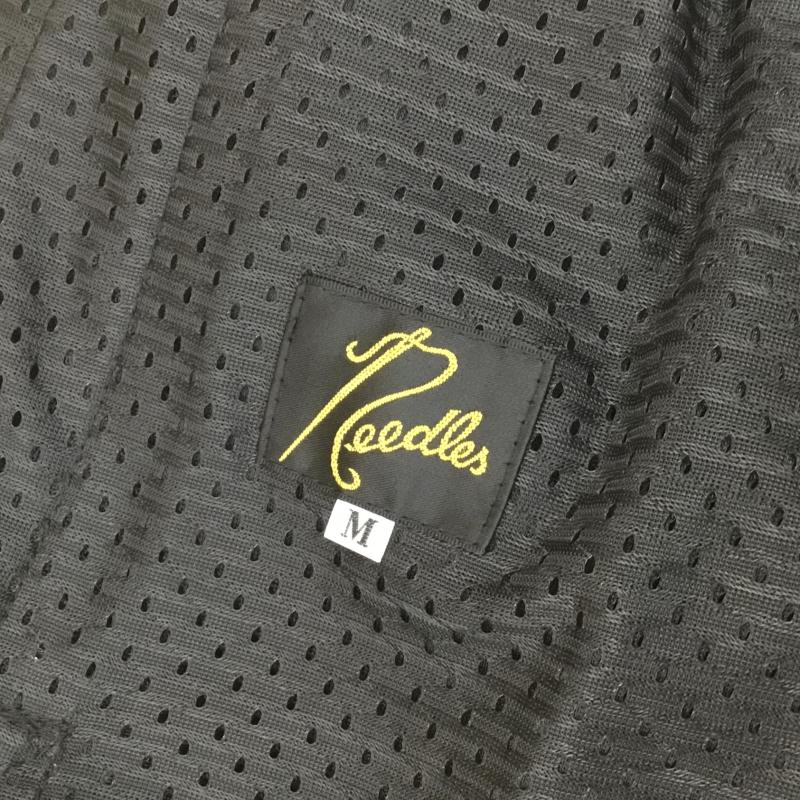 ニードルス Needles パンツ ワークパンツ、ペインターパンツ LQ23 Needles ジップドトラックパンツ M ロゴ、文字 黒 / ブラック / X 桃 / ピンク /  メンズ USED 古着 中古 10118274