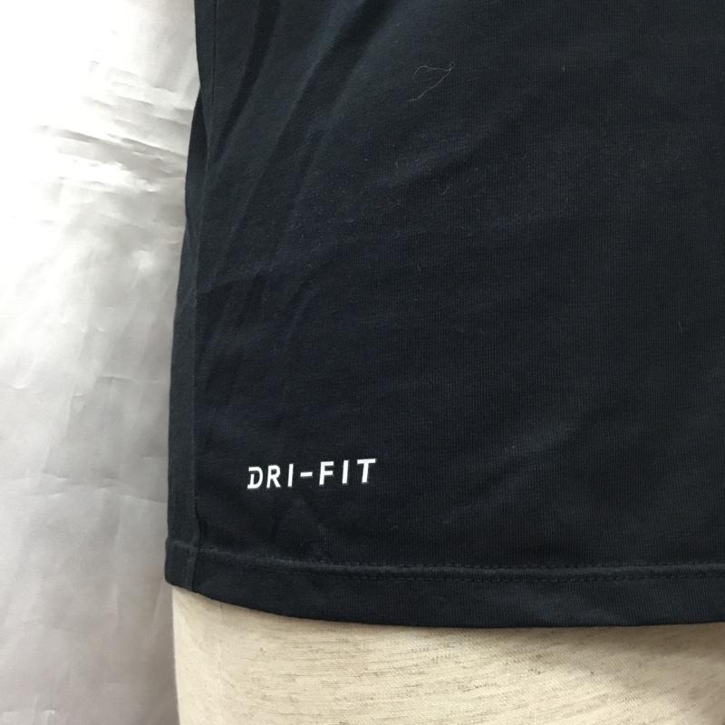 ナイキ NIKE Tシャツ 半袖 ドライフィット クルーネック S プリント 黒 / ブラック /  メンズ USED 古着 中古 10115693