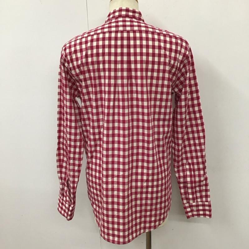 スティーブンアラン Steven Alan シャツ、ブラウス 長袖 M チェック 白 / ホワイト / X 桃 / ピンク /  メンズ USED 古着 中古 10118336