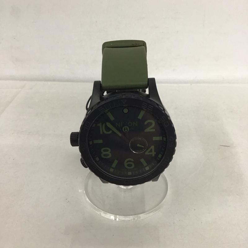 ニクソン NIXON 腕時計 アナログ（クォーツ式） THE51-30 ロゴ、文字 カーキ / カーキ / X 黒 / ブラック /  メンズ USED 古着 中古 10134325