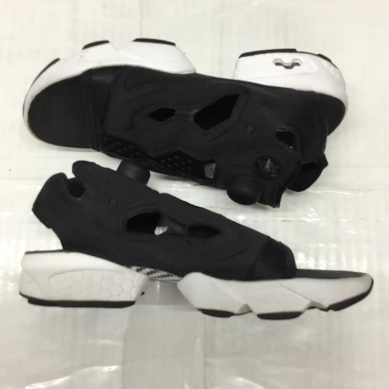 リーボック Reebok サンダル サンダル V69436 INSTAPUMP FURY SANDAL 24cm 24.0cm ロゴ、文字 黒 / ブラック / X 白 / ホワイト /  レディース USED 古着 中古 10116885