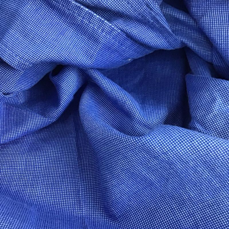 トミーヒルフィガー TOMMY HILFIGER シャツ、ブラウス 長袖 長袖シャツ 総柄シャツ カラーシャツ 刺繍シャツ L ロゴ、文字 青 / ブルー /  メンズ USED 古着 中古 10140707