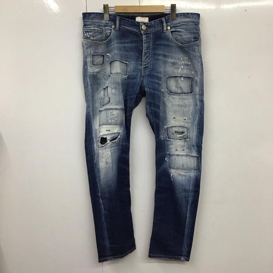 プレミアムムードデニムスーペリア PREMIUM MOOD DENIM SUPERIOR パンツ デニム、ジーンズ デニムパンツ スリムパンツ ストレッチパンツ ジーンズ 36 ダメージ加工 インディゴ / インディゴ /  メンズ USED 古着 中古 10119454