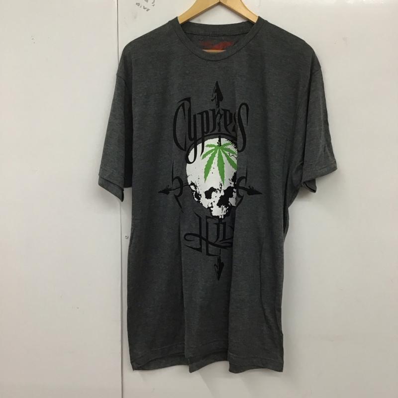 古着 USED Tシャツ 半袖 半袖カットソー プリントTシャツ クルーネックカットソー XL プリント 灰 / グレー /  メンズ USED 古着 中古 10129814