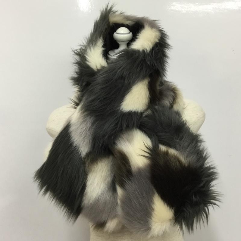 センスオブプレイスバイアーバンリサーチ SENSE OF PLACE by URBAN RESEARCH マフラー マフラー AA77-2DC009 ミックスファーティペット タグ付き マフラー 無地 マルチカラー / マルチカラー /  レディース USED 古着 中古 10144846