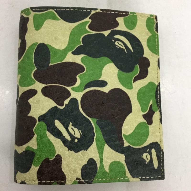 アベイシングエイプ A BATHING APE 財布 二つ折り ABC CAMO MINI WALLET カモフラージュ柄・迷彩 マルチカラー / マルチカラー /  メンズ USED 古着 中古 10148450