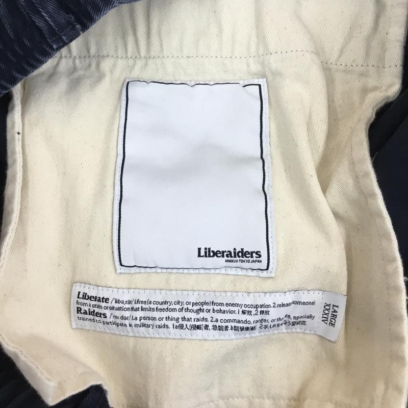 リベレイダース Liberaiders パンツ ワークパンツ、ペインターパンツ L ロゴ、文字 X 刺繍 紺 / ネイビー /  メンズ USED 古着 中古 10129327