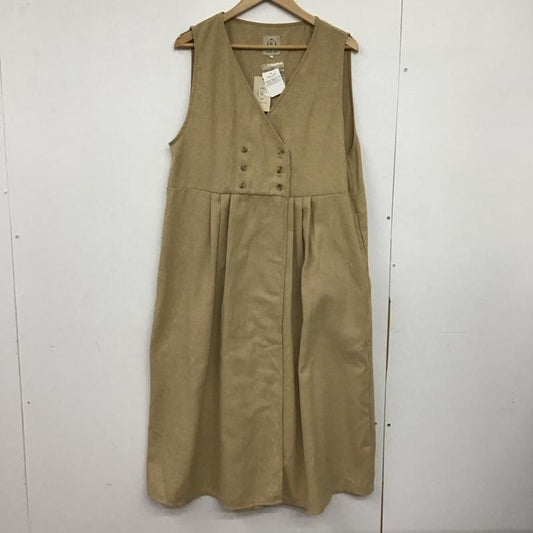 サマンサモスモス Samansa Mos2 ワンピース ロングスカート ロングワンピース ノースリーブワンピース フレアスカート FREE 無地 キャメル / キャメル /  レディース USED 古着 中古 10147880