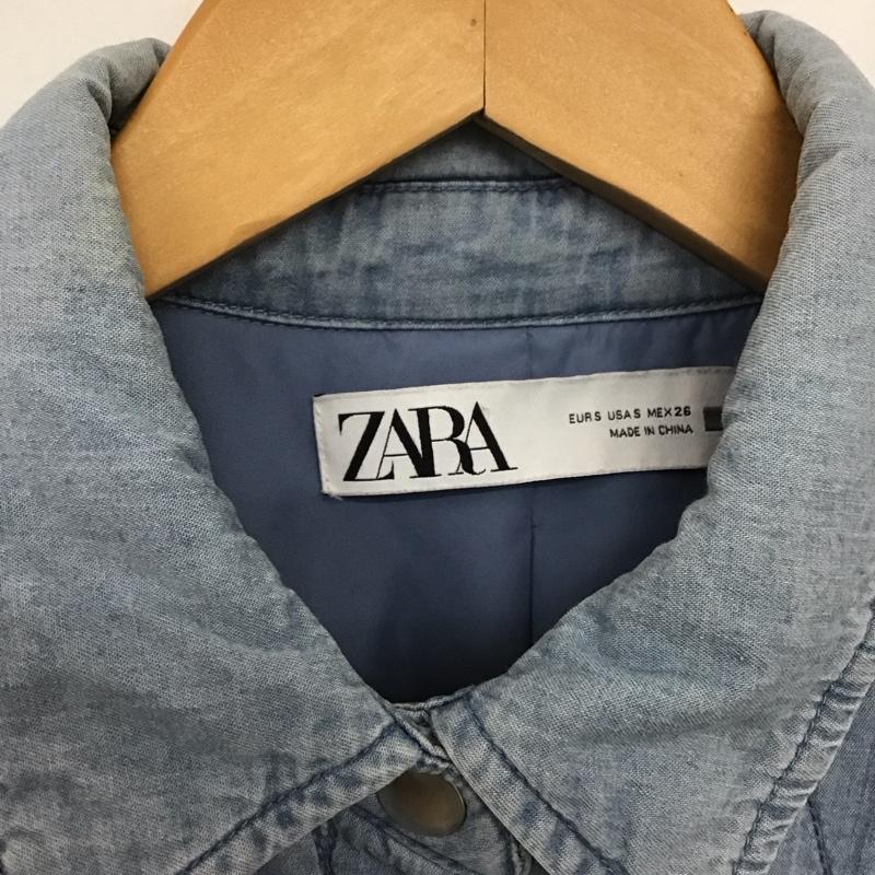 ザラ ZARA ジャケット、上着 ジャケット、ブレザー キルティングジャケット S 無地 水色 / ライトブルー /  レディース USED 古着 中古 10148706