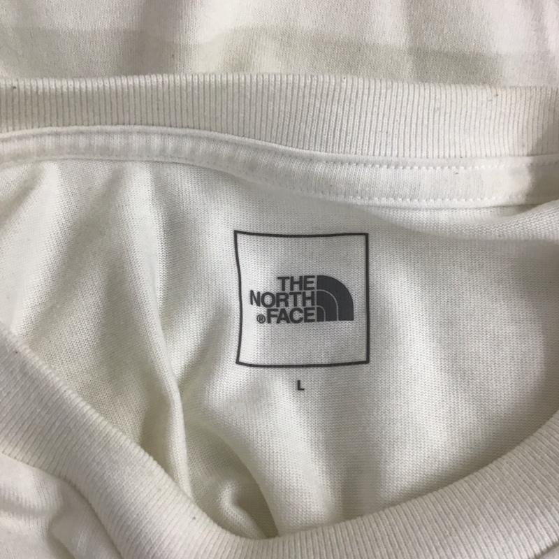 ザノースフェイス THE NORTH FACE Tシャツ 半袖 NT32445 ショートスリーブスモールボックスロゴティー 半袖カットソー L ロゴ、文字 白 / ホワイト /  メンズ USED 古着 中古 10120321