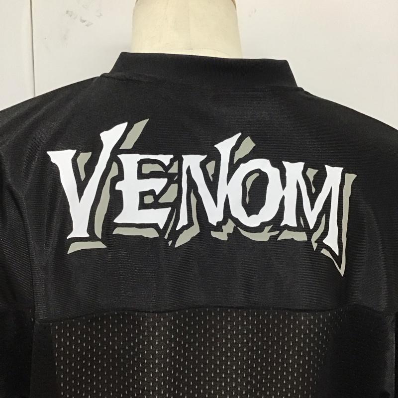 ハフ HUF Tシャツ 半袖 半袖カットソー プリントTシャツ Vネックカットソー marvel L プリント 黒 / ブラック /  メンズ USED 古着 中古 10120637