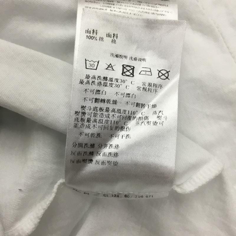 アルマーニエクスチェンジ ARMANI EXCHANGE Tシャツ 半袖 3HYTBG YJ73Z バックロゴ Vネック XS ロゴ、文字 白 / ホワイト /  レディース USED 古着 中古 10150794