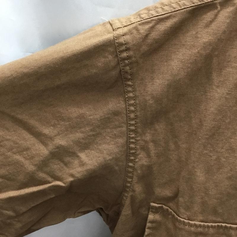 ラコレ LAKOLE シャツ、ブラウス 半袖 LKMF01U0NM ビッグシルエット オーバーサイズ L 無地 茶 / ブラウン /  メンズ USED 古着 中古 10117766