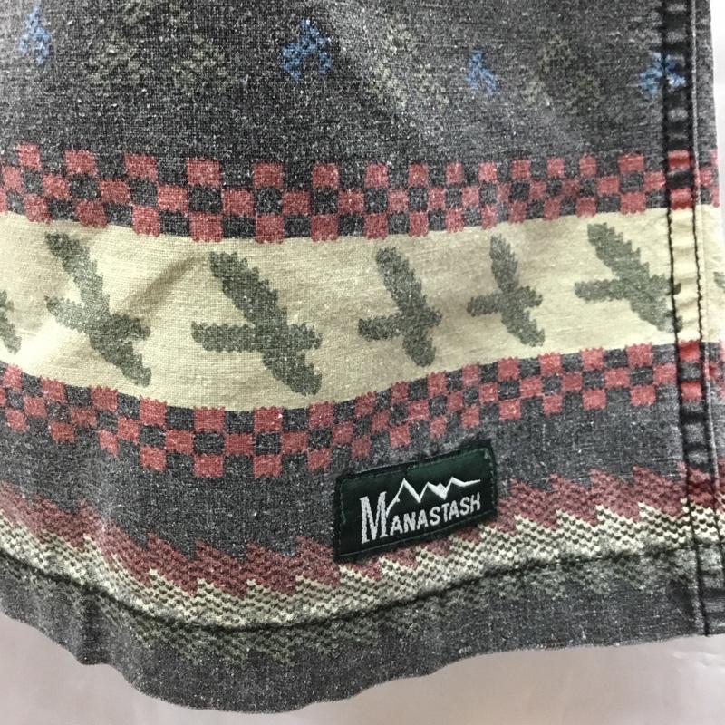 マナスタッシュ MANASTASH パンツ ショートパンツ ハーフパンツ ショートパンツ カジュアルパンツ 総柄 L 総柄 マルチカラー / マルチカラー /  メンズ USED 古着 中古 10108516