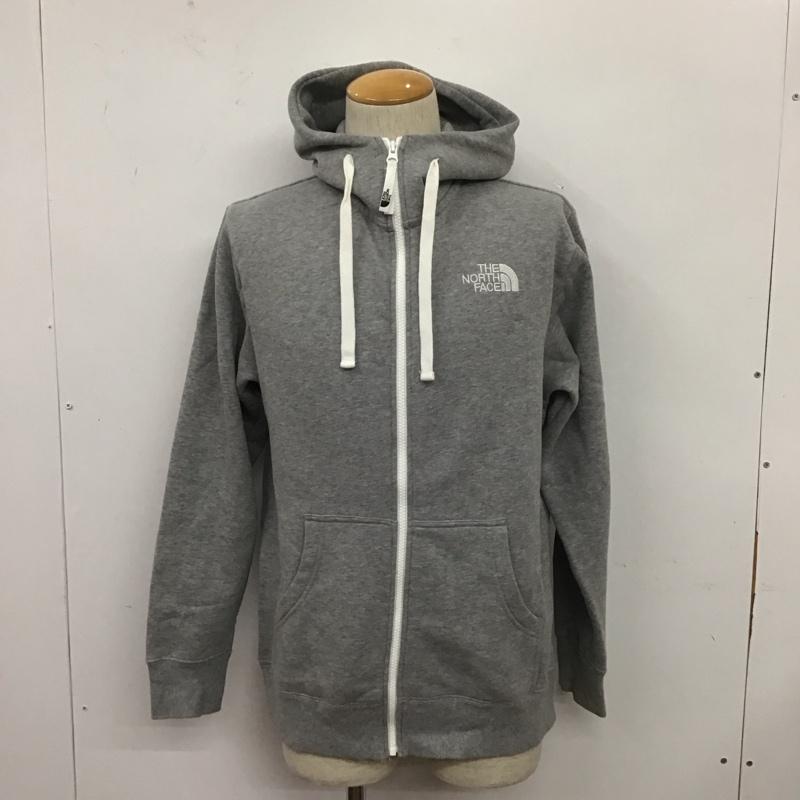 ザノースフェイス THE NORTH FACE パーカー 長袖 nt11530 リアビュージップパーカー 長袖パーカー スウェット M ロゴ、文字 灰 / グレー /  メンズ USED 古着 中古 10109565