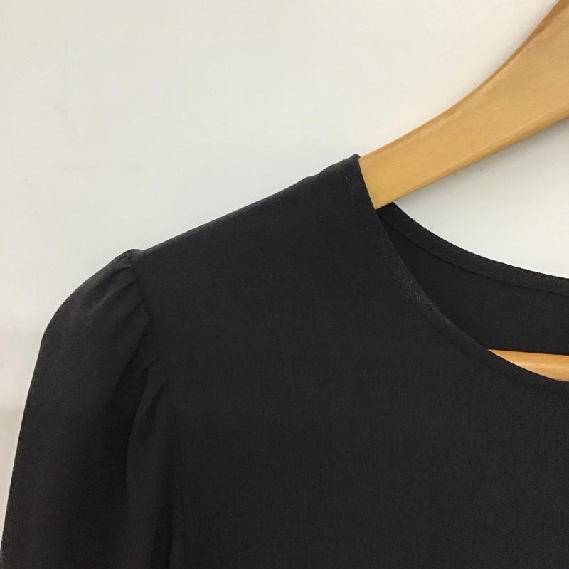 ザラベーシック ZARA BASIC シャツ、ブラウス 七分袖 XS 無地 黒 / ブラック /  レディース USED 古着 中古 10150046