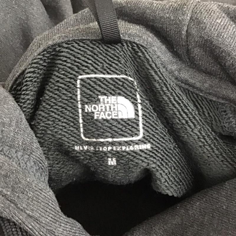 ザノースフェイス THE NORTH FACE パーカー 長袖 NT61795 カラーヘザードスウェットフーディ長袖パーカー プリントスウェット M ロゴ、文字 灰 / グレー /  メンズ USED 古着 中古 10110428