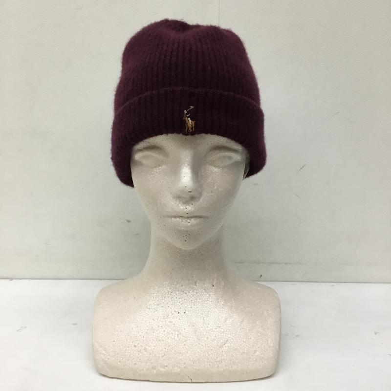 ポロラルフローレン POLO RALPH LAUREN 帽子 ニット帽 ワンポイント ボルドー / ボルドー /  メンズ USED 古着 中古 10140573